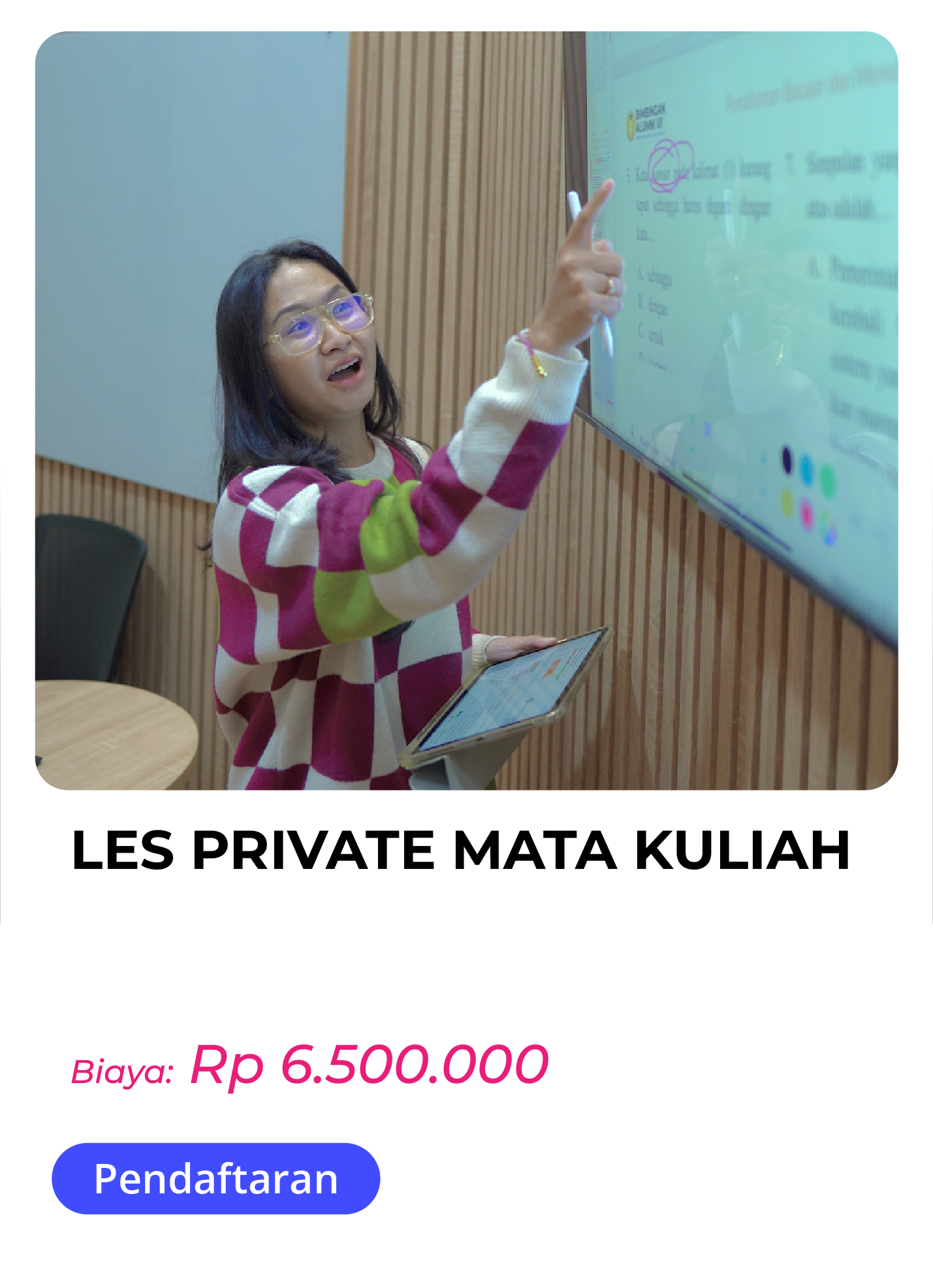 LES PRIVAT MATA KULIAH UNIVERSITAS